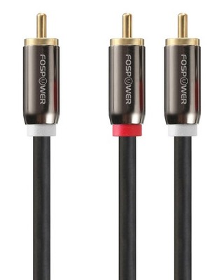 FosPower RCA Y-Adapter (6 Feet), 1 Male to 2 Y 6 Feet, 06 FT
