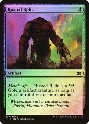 MTG FOIL Rusted Relic  - Modern Masters 2015 #227