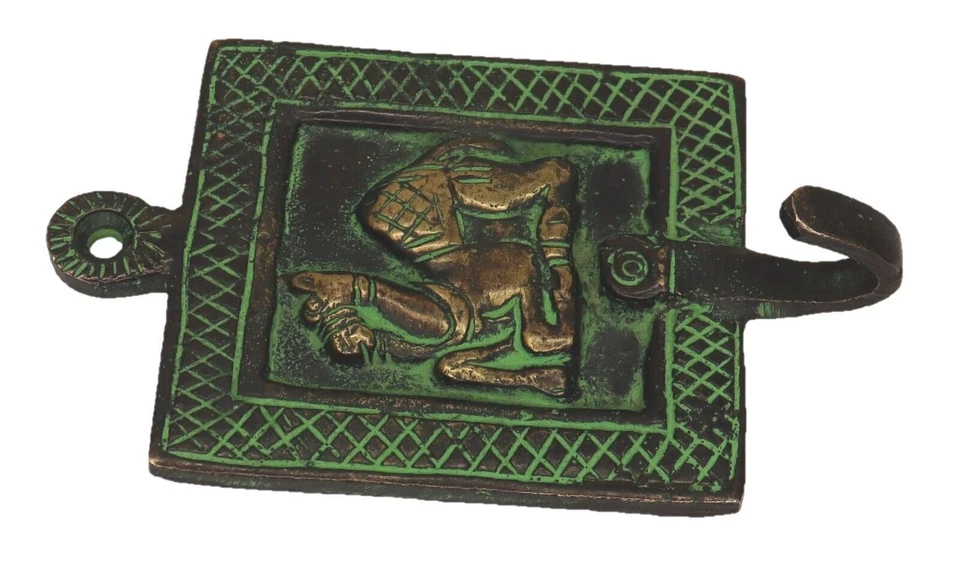 Танцующий павлин птица старинный стиль ручной работы латуни стены вешалка ключ чашка ткани крюк - Изображение 3 из 4