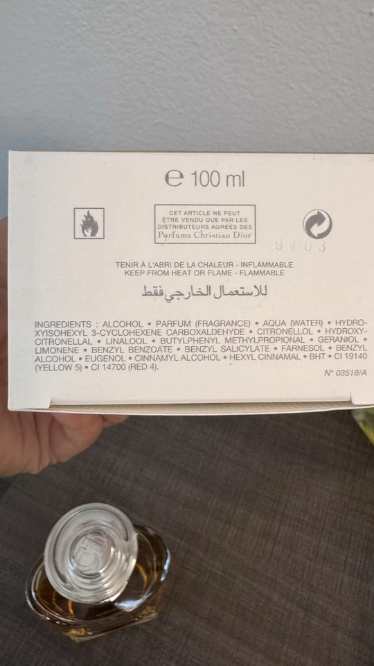 DIOR DIORISSIMO VINTAGE EAU DE TOILETTE VAPORIZADOR SPRAY 100 ml Foto 3 de 4