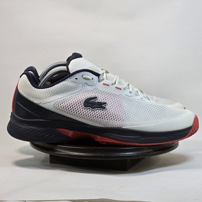 Lacoste Tech Point 123 SMA Shoes Mens Size 12 White Navy Red