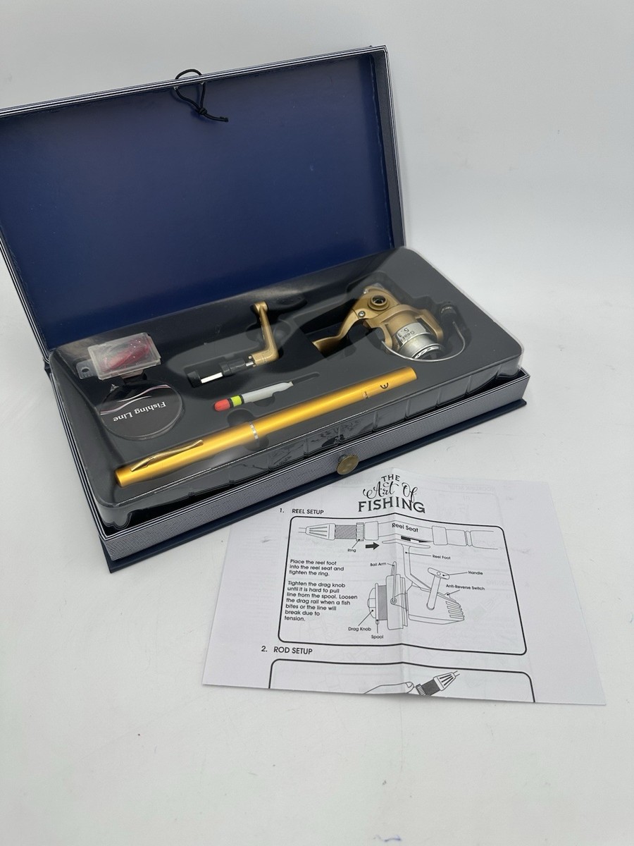 Gentleman's Series The Art of Fishing Portable Pole Rod Line Kit Box Gift  Set | eBay