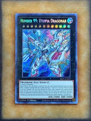 Yugioh Number 99: Utopia Dragonar BROL-EN057 Secret Rare 1st Ed NM