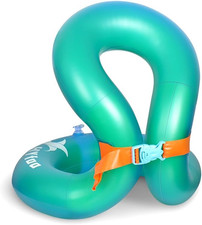 Floaties Swim Vest for Child, Portable Inflatable Pool Floats Swimming Ring with