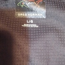Greg Norman Mens Black Full-Zip Jacket, Size ...