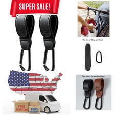 Durable 2-Pack Stroller Hooks for Diaper  Grocery Bags   Effortless Convenience