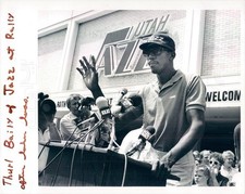 1988 Press Photo NBA Utah Jazz Thurl Bailey - snb12431