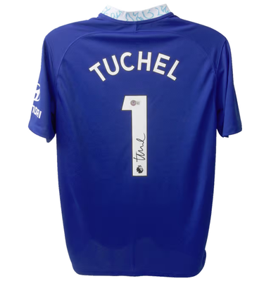 Maillot Chelsea FC Domicile – Signé Thomas Tuchel #1, Certifié Beckett (BAS)