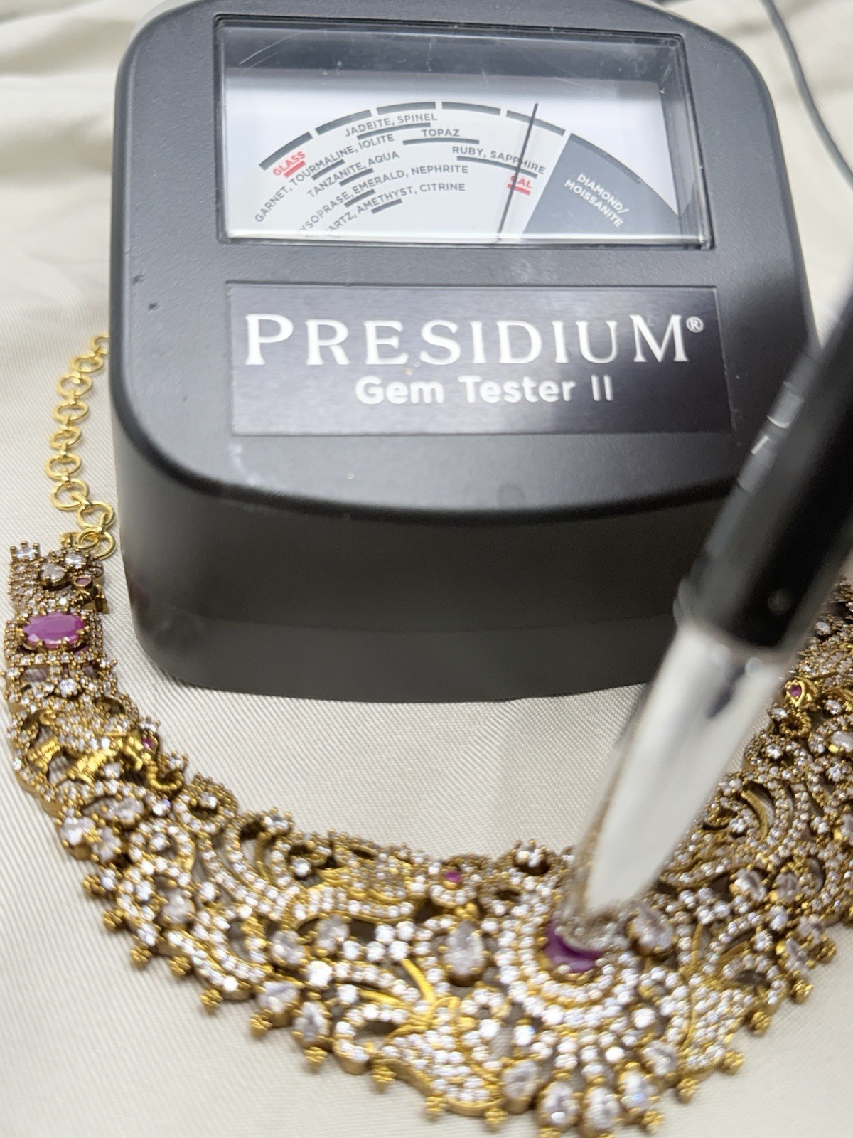 Vintage Indian Statement Necklace Ruby Tested Ele… - image 10