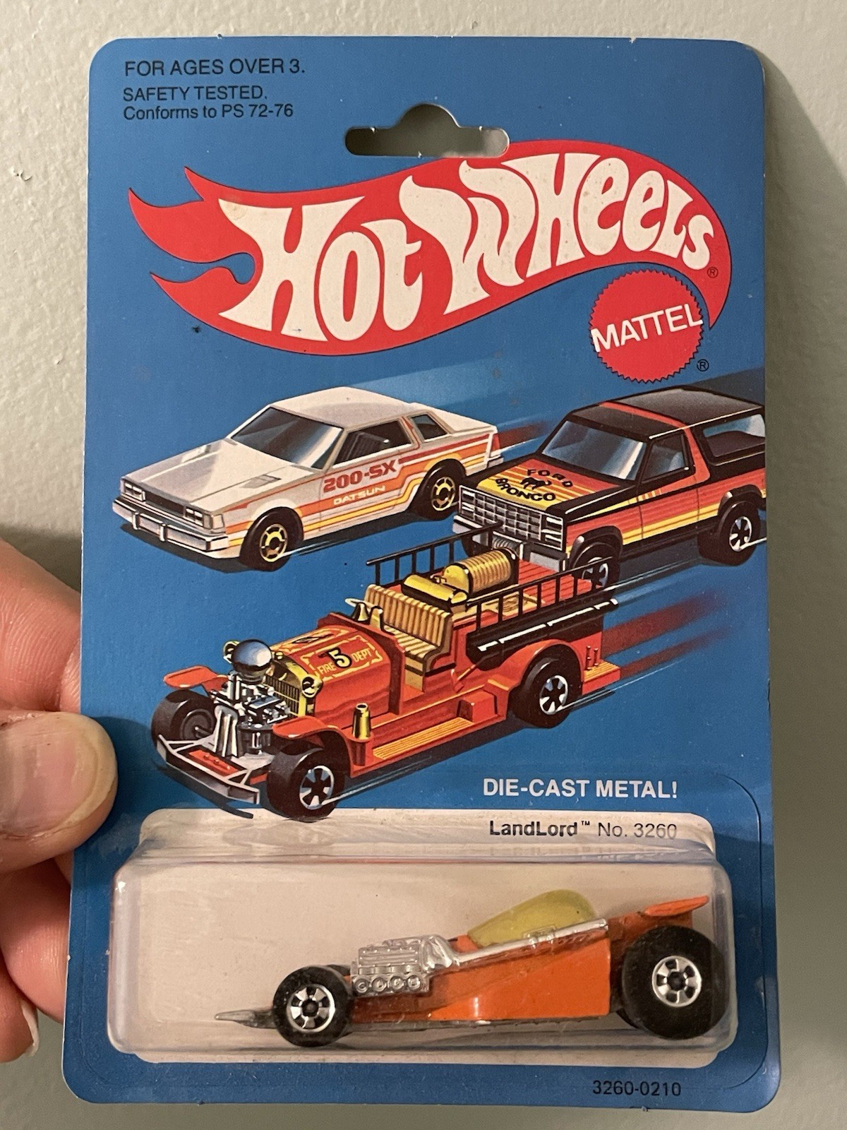Vintage 1982 HOT WHEELS BLUE CARD LAND LORD #3260