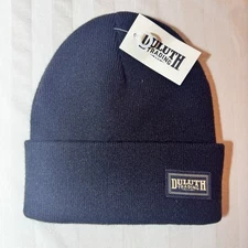 Duluth Trading Hat Mens Beanie One Size Black Knit Workwear Outdoor Tough Guy