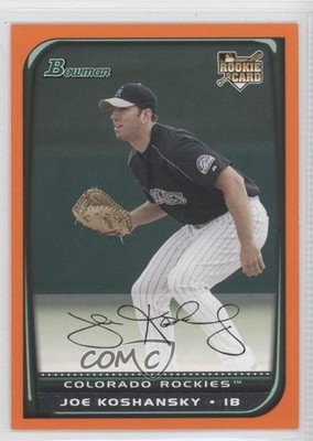 2008 Bowman Orange 45/250 Joe Koshansky #206 0b2