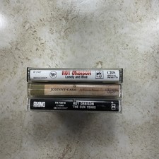 Johnny Cash Cassette Lot Johnny Cash Roy Orbison Western Country Sun Records