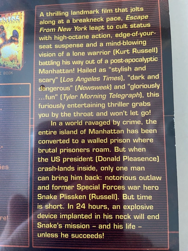 Escape From New York With Kurt Russell DVD Special Edition New & Sealed 681G - Image 3 of 4
