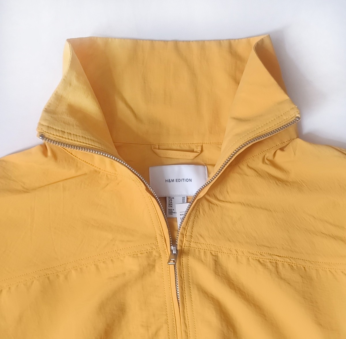 BNWT H&M S/S 2026 Edition Oversized Nylon Jacket Yellow 1340658001