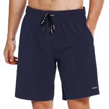 Mens Swim Trunks with Mesh Liner 9" Quick Dry Swim Shorts Bathing Suits for M...