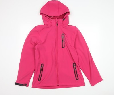 WeiHong Softshelljacke Damen rosa mit Kapuze 2XL