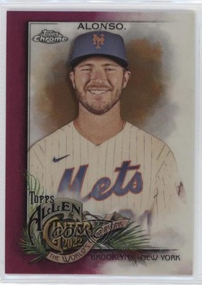 2022 Topps Allen & Ginter Chrome Magenta Refractor 3/199 Pete Alonso #29 0sm9