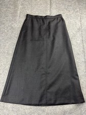 1990s Vintage Pendleton Women  s 4 100 Virgin Wool Charcoal Gray Maxi Skirt