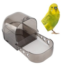 Plastic Thicken Gray Black Parrots Multifunction Activity Feeding Box Bird Cage