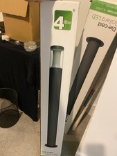 Image of 4lite Die-Cast Aluminium 900mm LED Bollard - Graphite 4L2/4001 Brand New Boxed