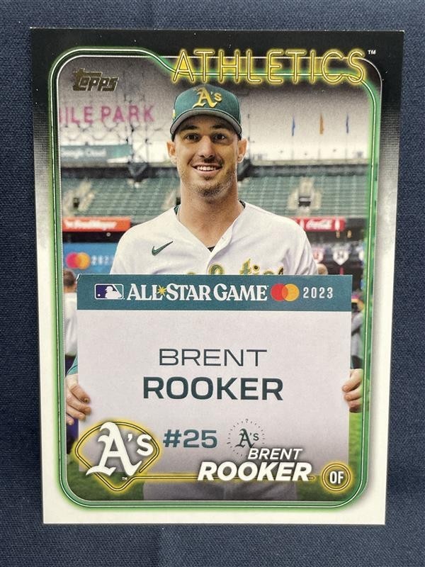 2024 Topps Golden Mirror Image Variation Brent Rooker #186