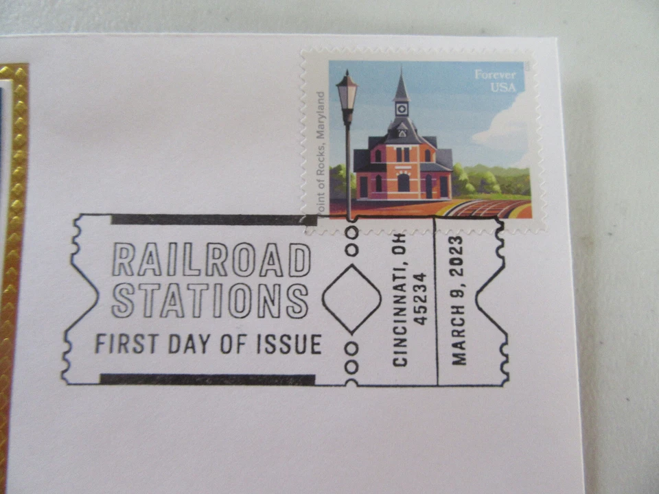 Railroad Station In Maryland Forever Stamp 2023 Fdc Sc#5758 Colorano Cover #3 - Image 2 of 3