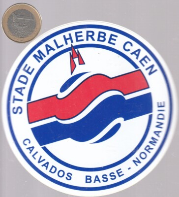 Autocollant Vintage Stade Malherbe Caen - Sticker Pub Football Des Années 80/90