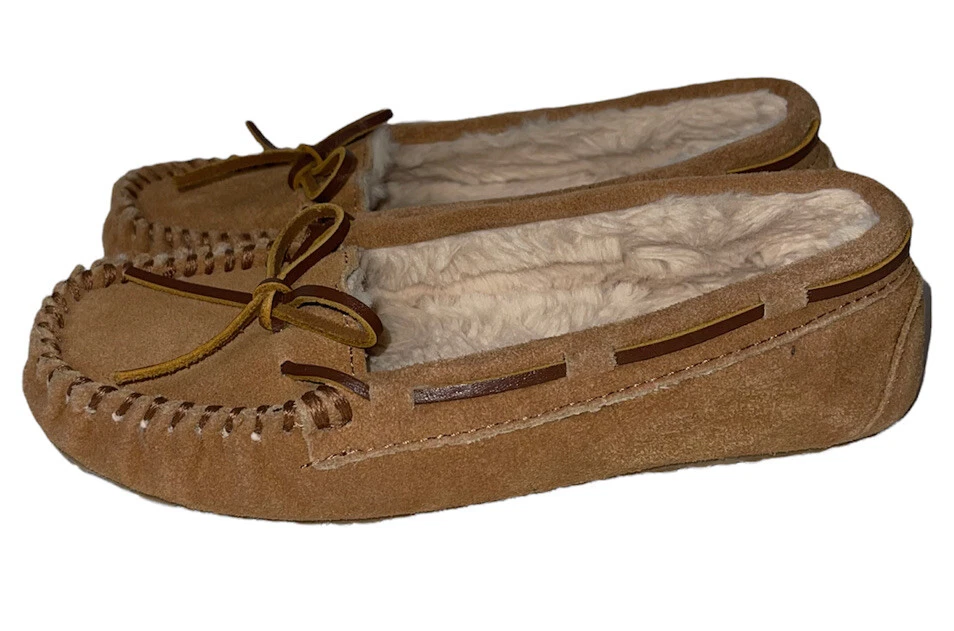 Zapatillas mocasín Minnetonka Jr. Trapper 4036 talla 6 gamuza tostada Foto 3 de 4