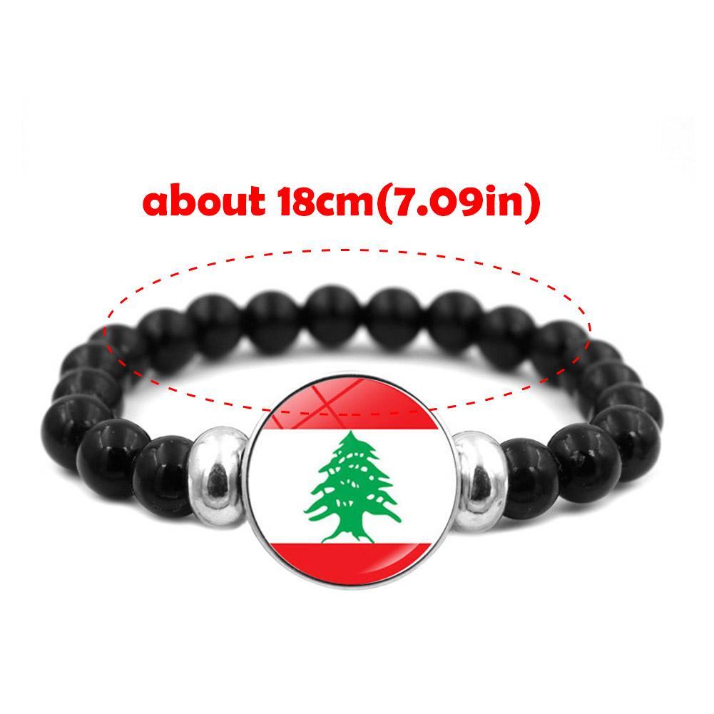 Lebanese Flag Bracelet Adjustable Bracelet Unisex All Ages