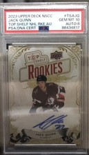 Jack Quinn UD Top Shelf Rookie  National Exclusive /100 RC NSCC! PSA 10 Auto 8