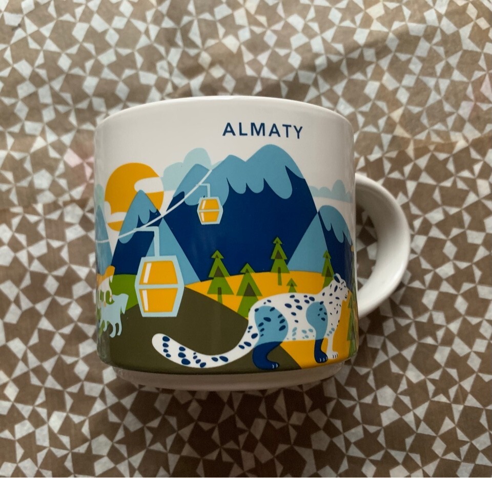 Buy Starbucks You Are Here YAH Mug 14 oz Coffee ALMATY KAZAKHSTAN
