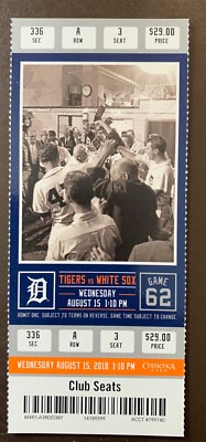 Detroit Tigers 2018 MLB ticket stub - 1968 World Series - Clubhouse