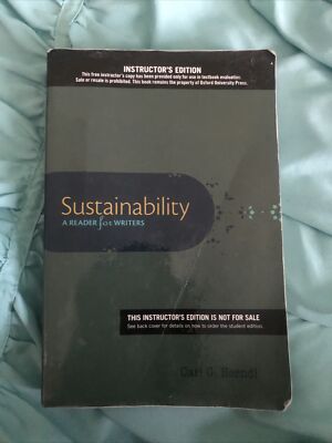 IE. SUSTAINABILITY: A Reader for Writers,  by Herndl, Carl G. 