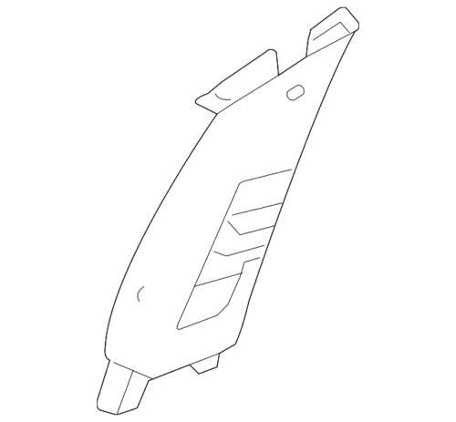 Cubierta del pilar central superior de la puerta para Ford Taurus 2013-2019 (N/P DG1Z-5424357-AD)
