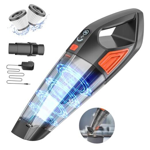 Handheld Vacuum Cordless Car Vacuum, Dust Buster Hand Vcauum Rechargeable with-image