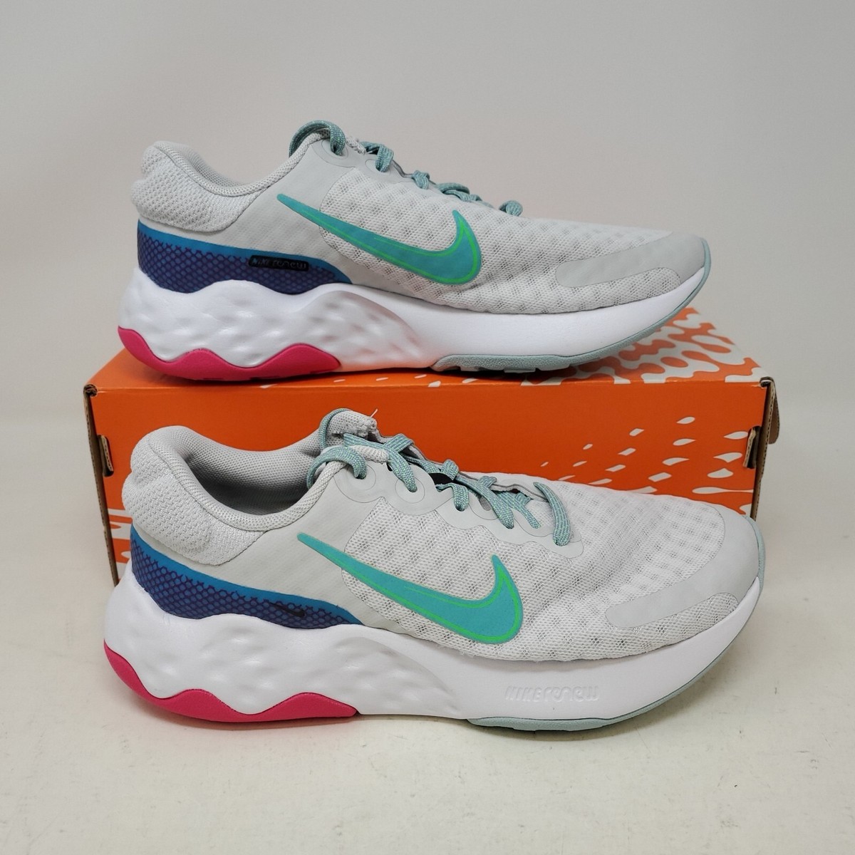 Wmns Nike Renew Ride Running Shoe Turquoise Pink DC8184 006