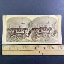 Fabyan House Parlor Room Stereoview New Hampshire Antique c1870s Y4435