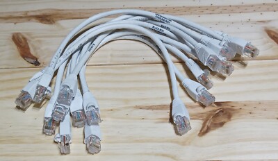 1FT Patch Cable Black Box Cat 6  Lot of 10 ''WHITE''