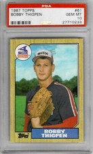 1987 Topps #61 Bobby THIGPEN - PSA 10+++ RC White Sox