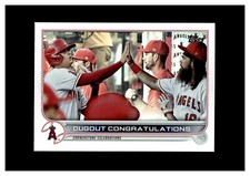 2022 Topps Rainbow Foil #416 Dugout Congratulations Shohei Ohtani Brandon Marsh