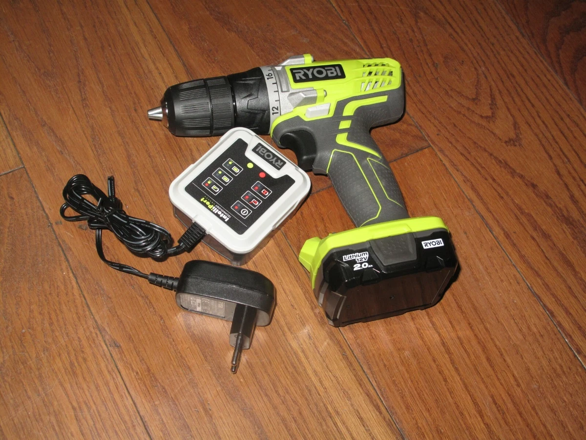Ryobi Cordless 12v Drill R12SD RYOBI LITHIUM 12V 2.0Ah BATTERY CHARGER