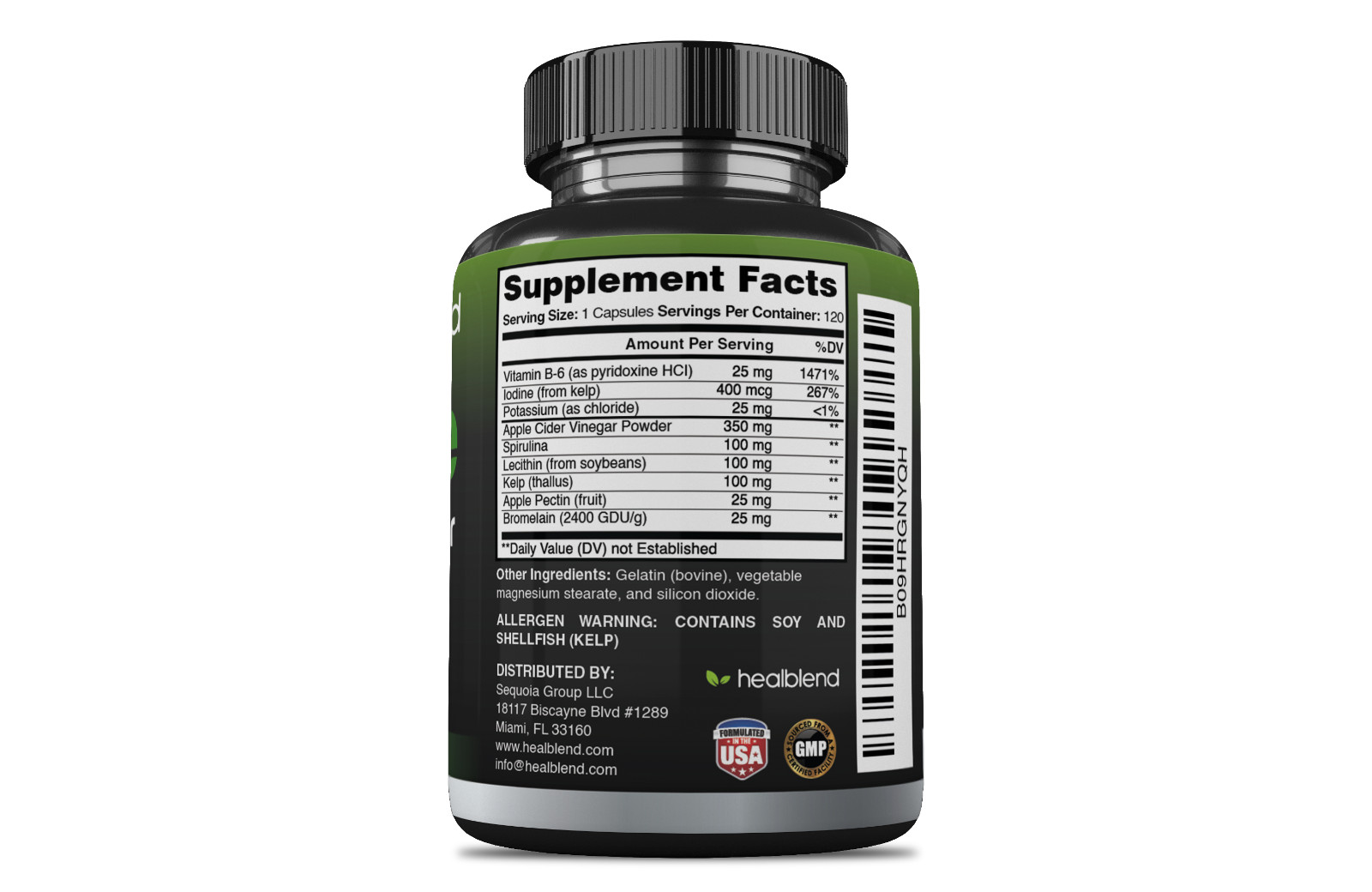 Apple Cider Vinegar, Weight Loss Diet pill Metabolism, Immune Support 3-Pack