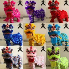 Chinese Kung Fu Foshan Lion Dance Mascot Costume Two Adult Lion Dancing