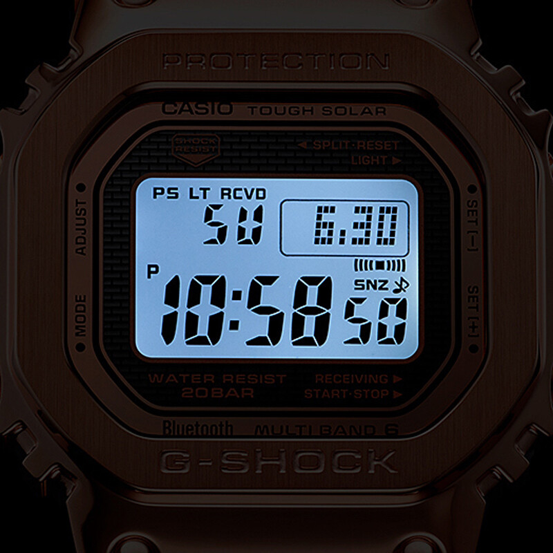 Casio G-Shock GMW-B5000GD-9JF Gold Full Metal Solar Digital Men`s