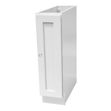 9" White Shaker base cabinet