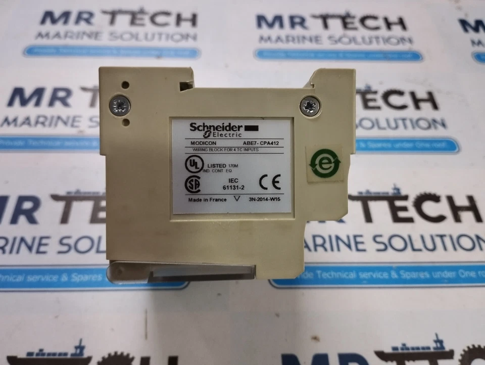 Schneider Modicon ABE7-CPA412 Wiring Block For 4 Tc Inputs Abe7cpa412ab Pv: 02 - Image 3 of 4