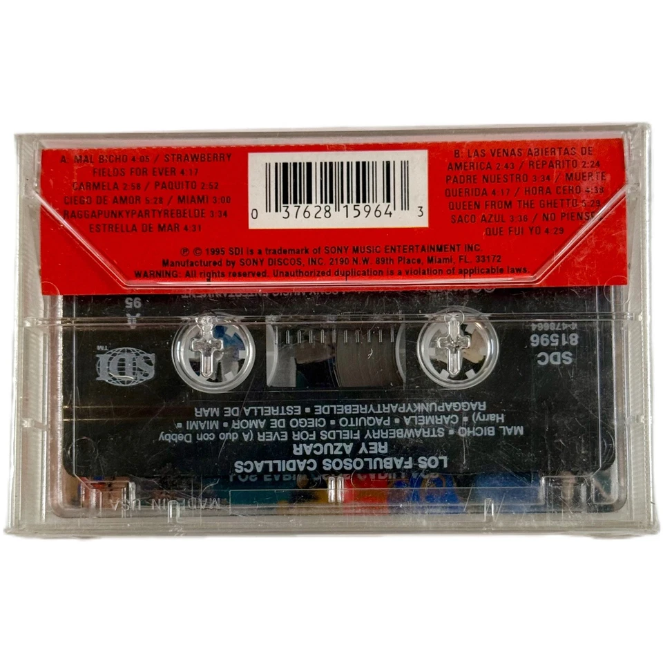 LOS FABULOSOS CADILLACS Rey Azucar Cassette Tape Nuevo Sellado 1995 Sony Reggae - Image 2 of 4