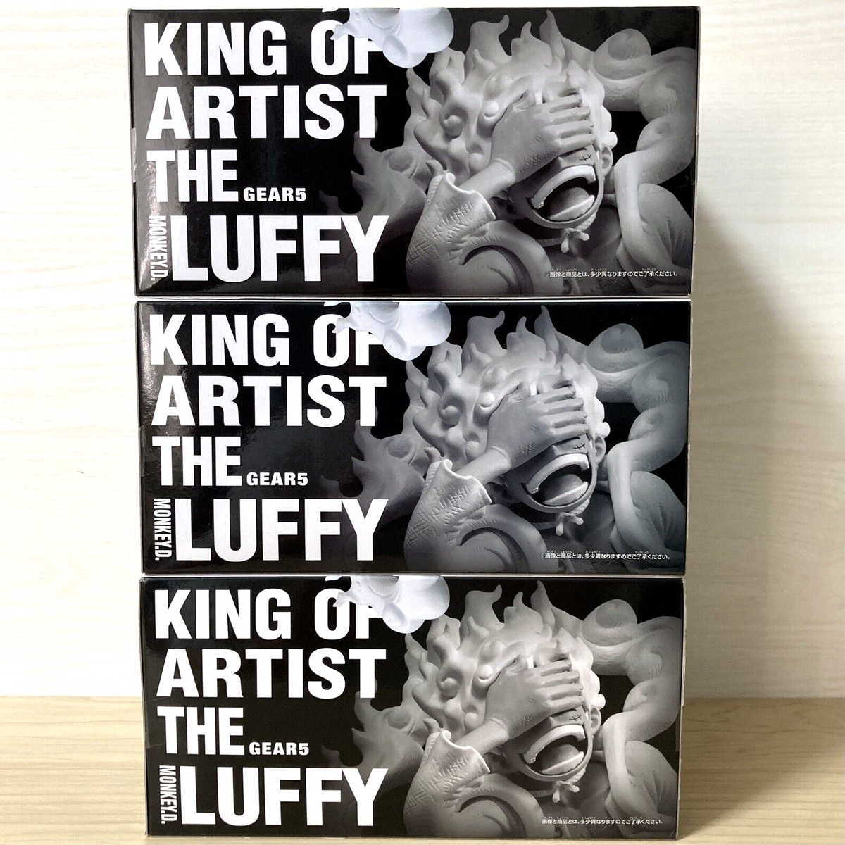 One Piece Monkey D Luffy Gear 5 Figure Set of 3 King of Artist