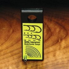 GRIFFIN HOOK & HACKLE GAUGE Fly Tying Tool - Made in the USA